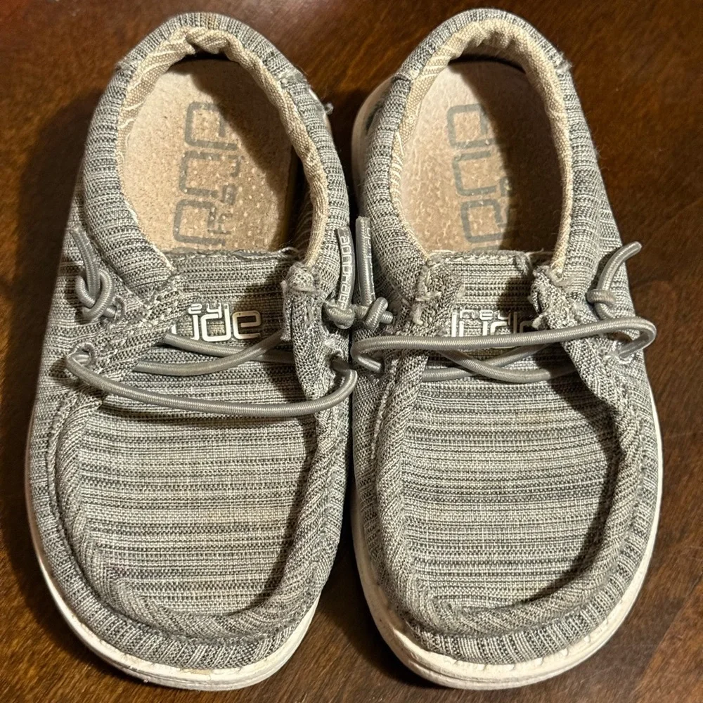 Hey Dude Gray Kids Shoes